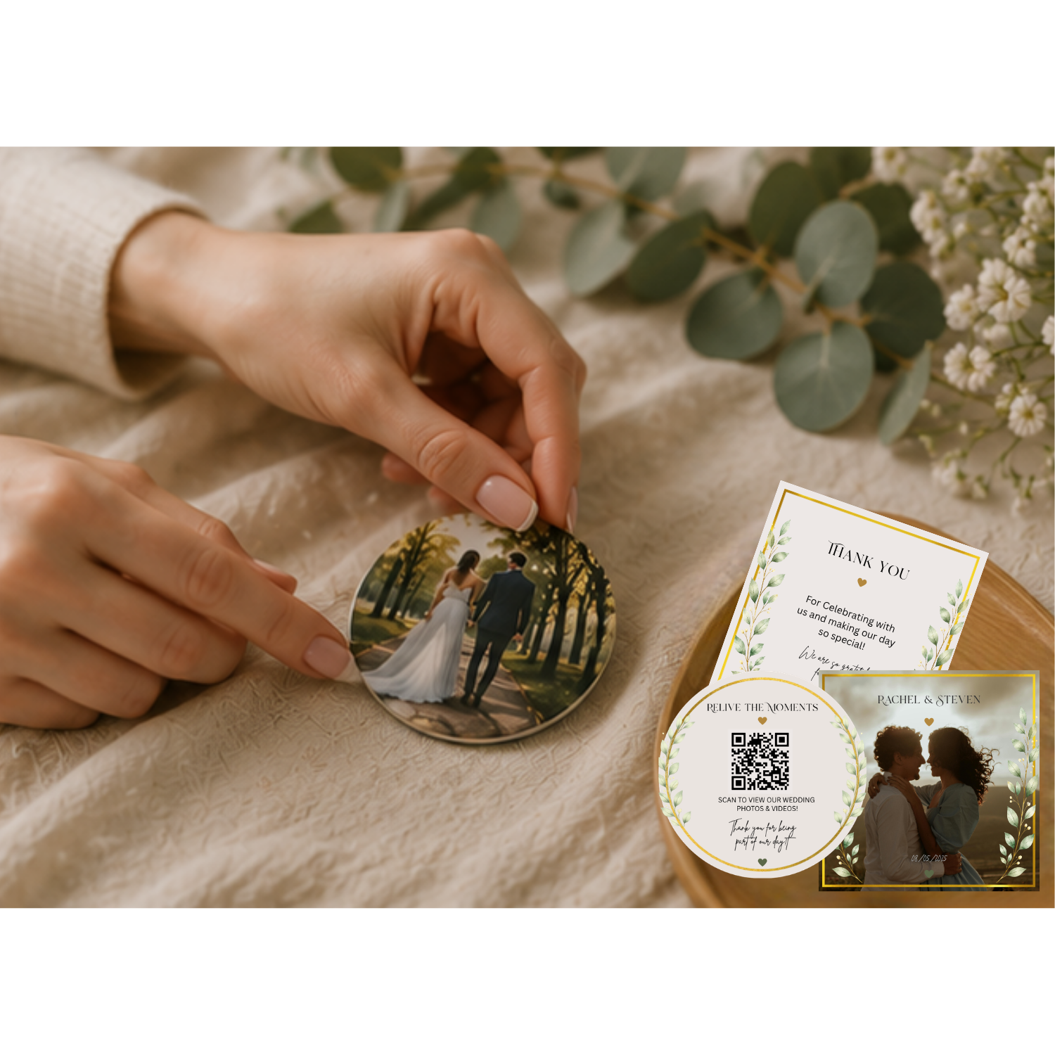 Mindful Memories keepsakes being created by hand