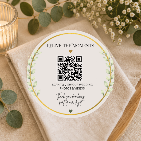 QR Code Wedding Magnets